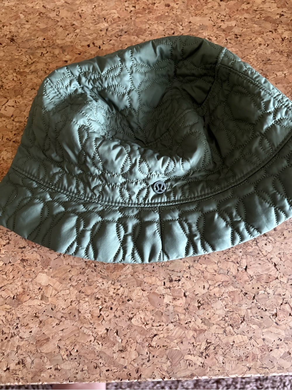 Lululemon Quilted Olive Green Bucket Hat reversible